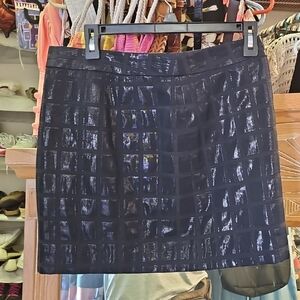 GAP Black Shimmer Grid Skirt